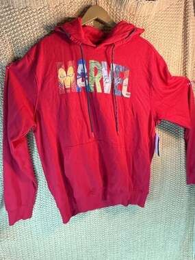Dekryptic Marvel Rhinestone Graphic Hoodie Red 3XL